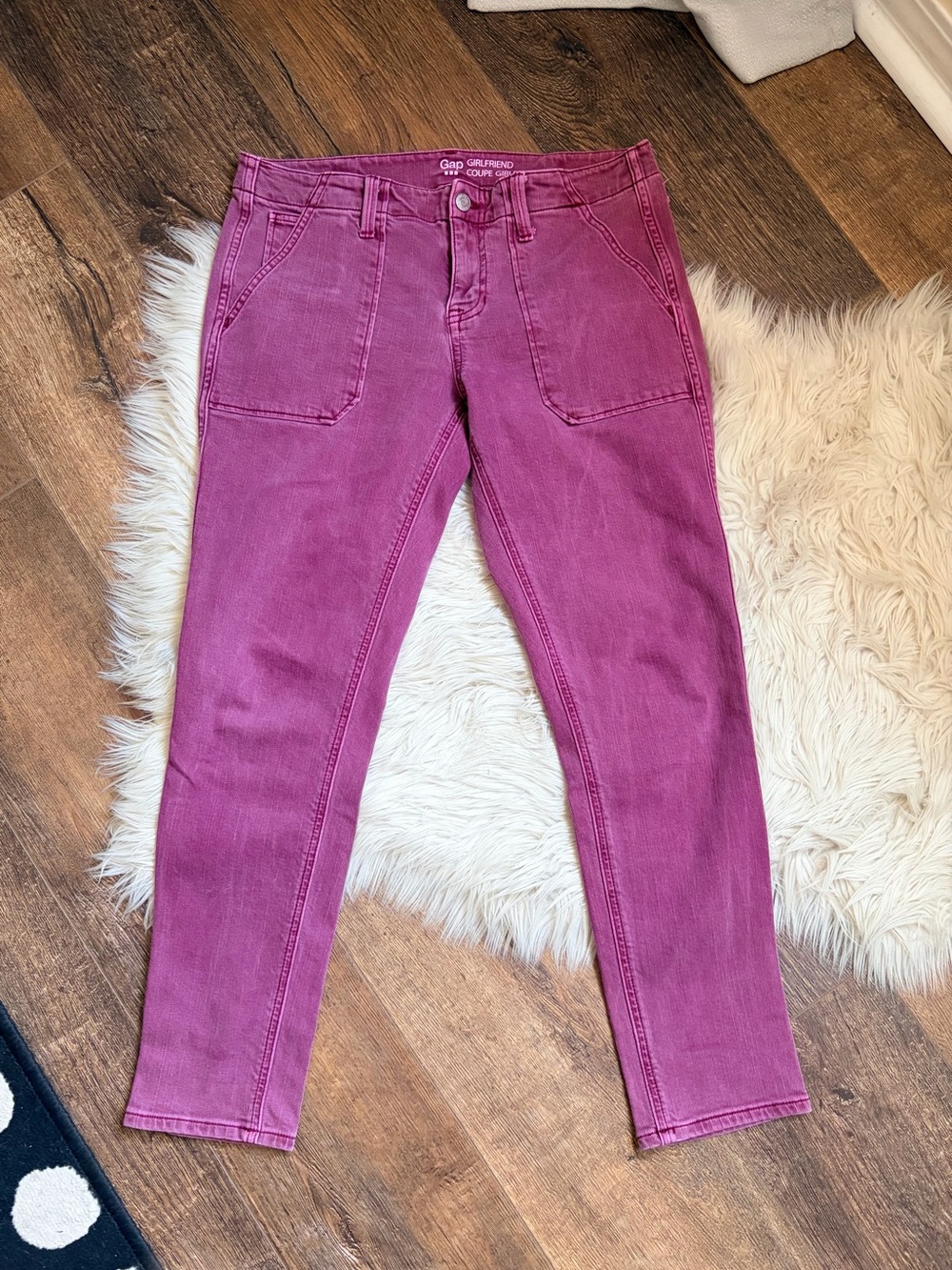 GAP Girlfriend Rose Pink Denim Jeans - Picture 3 of 9